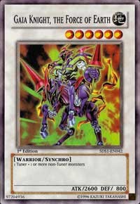 Gaia Knight, the Force of Earth (Super Rare) #5DS1-EN042