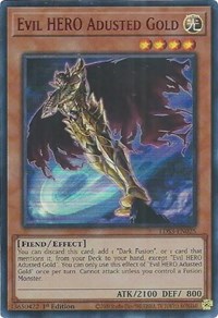 Evil HERO Adusted Gold (Red) #LDS3-EN025