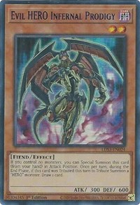 Evil HERO Infernal Prodigy (Blue) #LDS3-EN024
