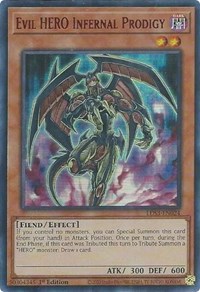 Evil HERO Infernal Prodigy (Red) #LDS3-EN024