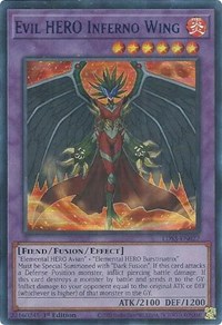 Evil HERO Inferno Wing (Blue) #LDS3-EN027