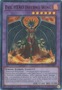 Evil HERO Inferno Wing (Red) #LDS3-EN027