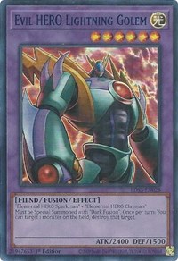 Evil HERO Lightning Golem (Blue) #LDS3-EN028