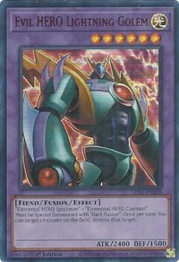 Evil HERO Lightning Golem (Red) #LDS3-EN028