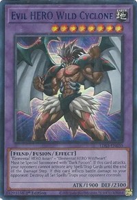 Evil HERO Wild Cyclone (Blue) #LDS3-EN030