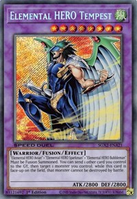 Elemental HERO Tempest (Secret Rare) #SGX2-ENA21