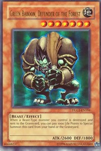 Green Baboon, Defender of the Forest #DLG1-EN104