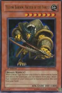 Yellow Baboon, Archer of the Forest #SOVR-EN084