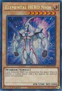Elemental HERO Neos (Secret Pharaoh's Rare) #MAMA-EN106
