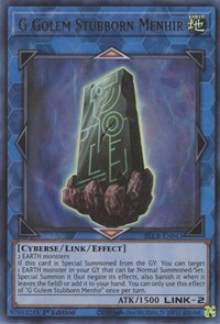 G Golem Stubborn Menhir #BLCR-EN043
