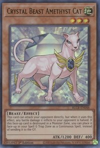 Crystal Beast Amethyst Cat #BLCR-EN048