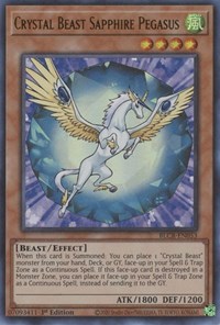 Crystal Beast Sapphire Pegasus #BLCR-EN053