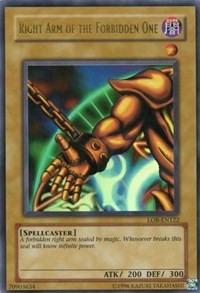 Right Arm of the Forbidden One #LOB-EN122