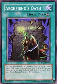 Archfiend's Oath #DCR-EN092