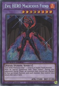 Evil HERO Malicious Fiend (Secret Rare) #SGX3-ENA21