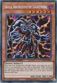 Skull Archfiend of Lightning (Secret Rare) #SGX3-ENE01
