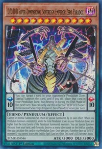 D/D/D/D Super-Dimensional Sovereign Emperor Zero Paradox #BLMR-EN046