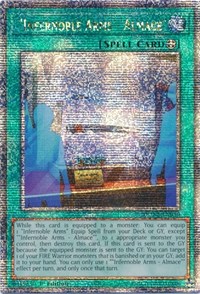 "Infernoble Arms - Almace" (Quarter Century Secret Rare) #DUNE-EN056