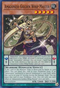 Amazoness Golden Whip Master #MP23-EN219
