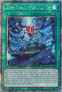 Divine Temple of the Snake-Eye (Quarter Century Secret Rare) #AGOV-EN056