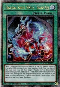 Original Sinful Spoils - Snake-Eye (Quarter Century Secret Rare) #AGOV-EN057