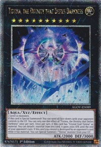 Tistina, the Divinity that Defies Darkness (Quarter Century Secret Rare) #AGOV-EN089