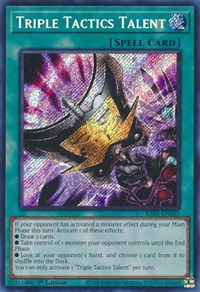 Triple Tactics Talent (Secret Rare) #RA01-EN063