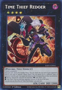 Time Thief Redoer (Secret Rare) #RA01-EN041