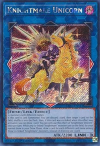 Knightmare Unicorn (Alternate Art) (Platinum Secret Rare) #RA01-EN043