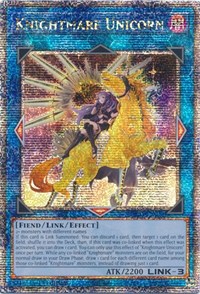 Knightmare Unicorn (Alternate Art) (Quarter Century Secret Rare) #RA01-EN043