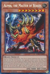 Alpha, the Master of Beasts (Secret Rare) #RA01-EN022