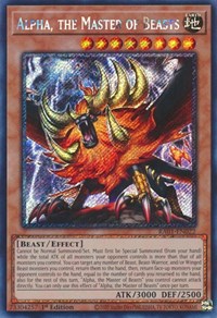 Alpha, the Master of Beasts (Platinum Secret Rare) #RA01-EN022