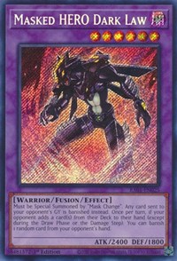 Masked HERO Dark Law (Secret Rare) #RA01-EN025