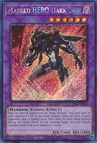 Masked HERO Dark Law (Platinum Secret Rare) #RA01-EN025