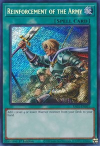 Reinforcement of the Army (Secret Rare) #RA01-EN051