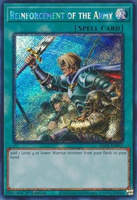 Reinforcement of the Army (Platinum Secret Rare) #RA01-EN051