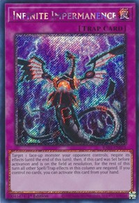 Infinite Impermanence (Platinum Secret Rare) #RA01-EN075