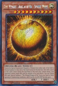 The Winged Dragon of Ra - Sphere Mode (Platinum Secret Rare) #RA01-EN007