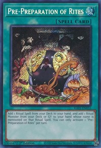 Pre-Preparation of Rites (Secret Rare) #RA01-EN055
