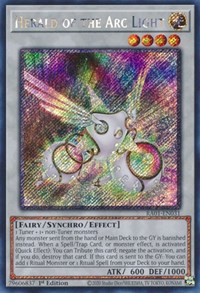 Herald of the Arc Light (Platinum Secret Rare) #RA01-EN031
