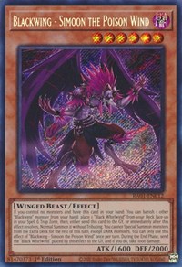 Blackwing - Simoon the Poison Wind (Secret Rare) #RA01-EN012