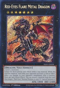 Red-Eyes Flare Metal Dragon (Secret Rare) #RA01-EN038