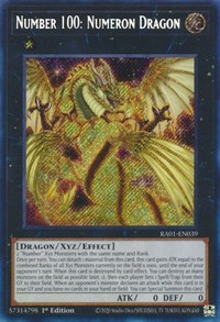 Number 100: Numeron Dragon (Secret Rare) #RA01-EN039