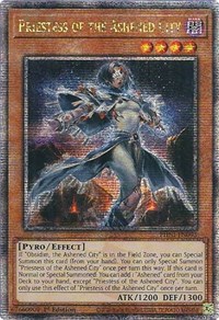 Priestess of the Ashened City (Quarter Century Secret Rare) #PHNI-EN093