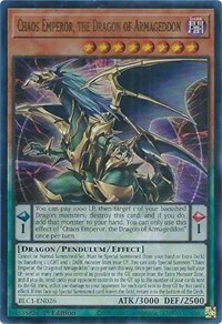 Chaos Emperor, the Dragon of Armageddon #BLC1-EN026