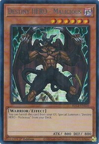 Destiny HERO - Malicious (Silver) #BLC1-EN030