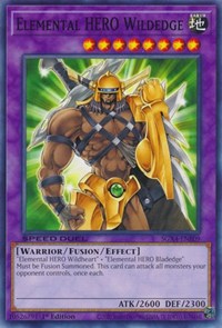 Elemental HERO Wildedge #SGX4-ENE09
