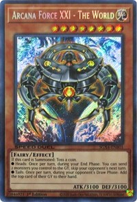 Arcana Force XXI - The World (Secret Rare) #SGX4-ENB01