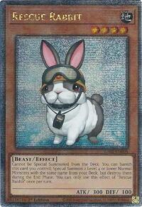 Rescue Rabbit (Quarter Century Secret Rare) #RA02-EN008