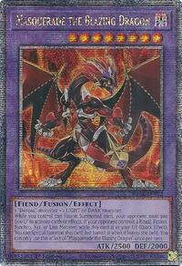Masquerade the Blazing Dragon (Quarter Century Secret Rare) #RA02-EN022